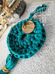 Μπομπονιέρα crochet γούρι με plexiglass και όνομα